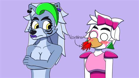 Roxanne Wolf X Glamrock Chica Fnaf Porn Videos